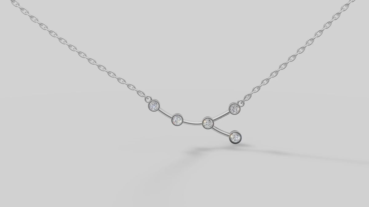 Constellation Necklace in White Gold video