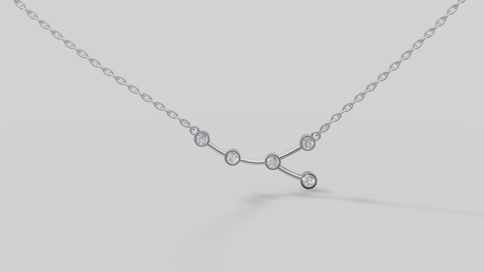 Constellation Necklace in White Gold video