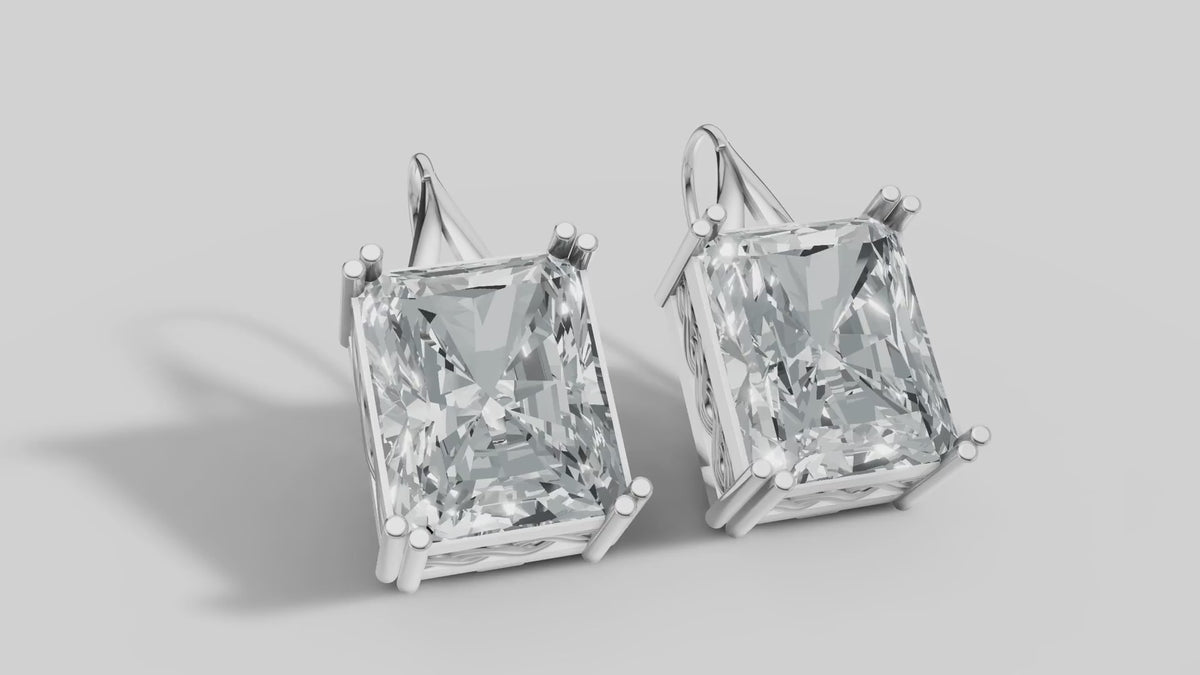 Radiant Filigree Drops in White Gold video