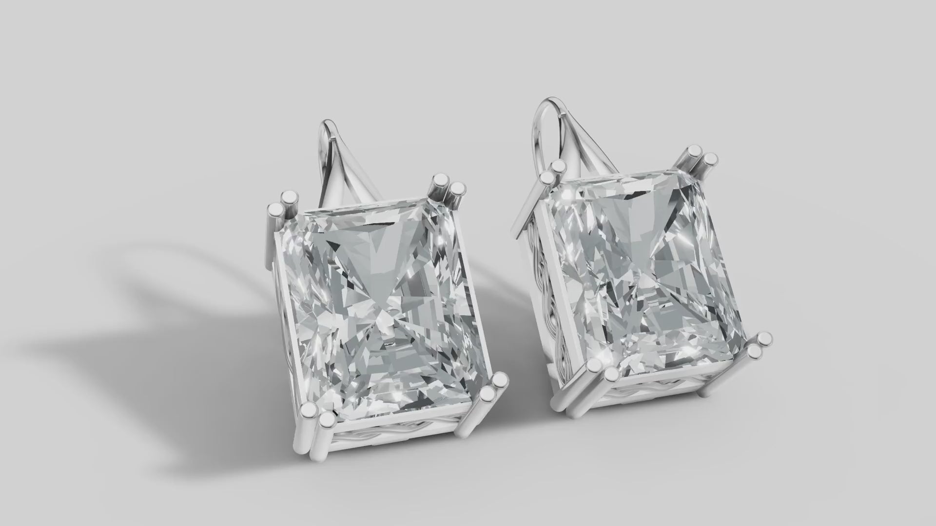Radiant Filigree Drops in White Gold video